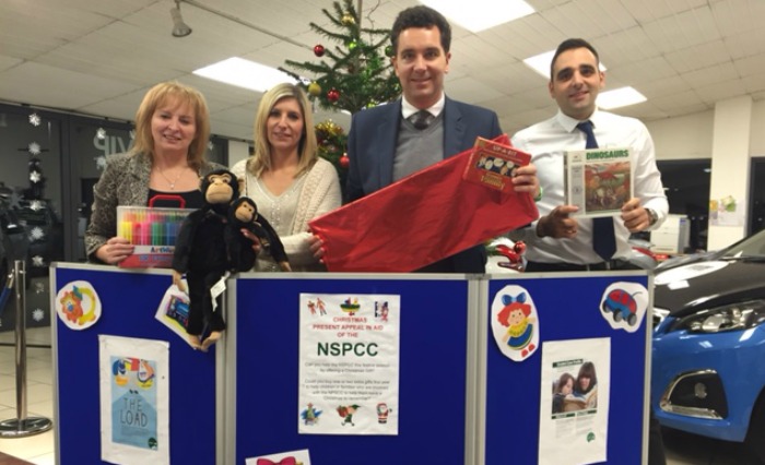 edward timpson at Crewe Peugeot for toy collection