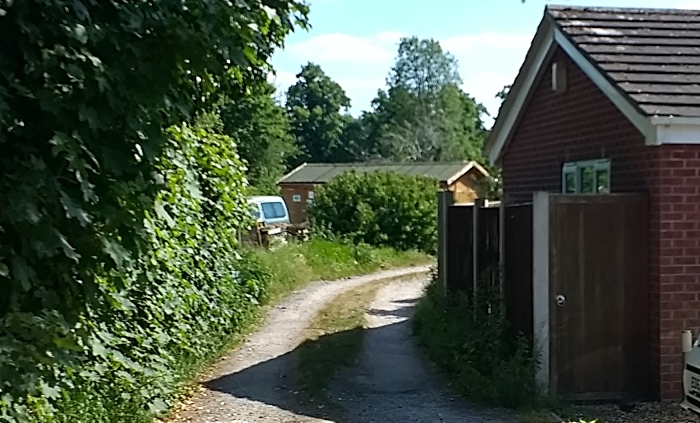 entrance to brookfield allotments site