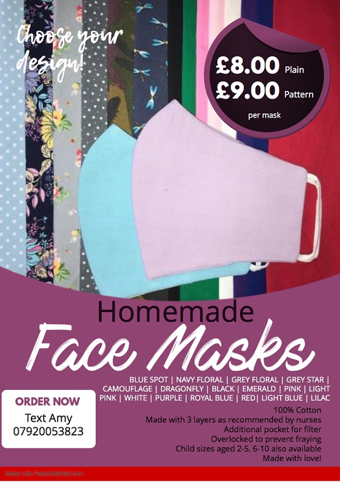 face mask poster A4