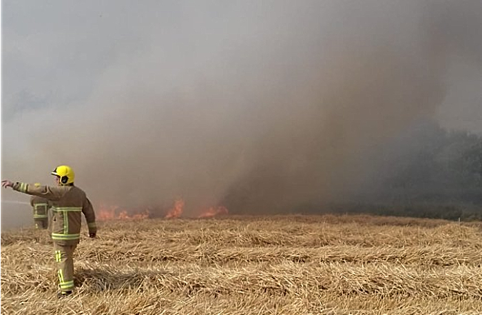 farmland fire at burleydam