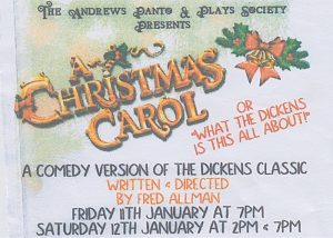 Andrews Panto & Plays Society to stage comedy Christmas Carol