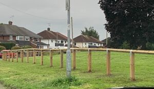 Work on Barony Park perimeter fence starts in Nantwich