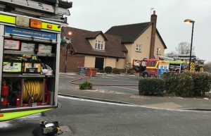 Fire crews tackle gas box blaze at Cronkinson pub in Stapeley