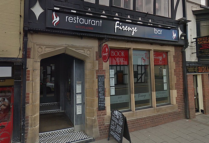 firenze restaurant on Welsh Row in Nantwich - pi courtesy of Google Streetview