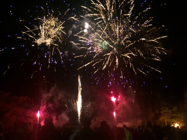 fireworks in Audlem