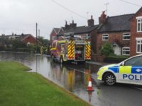 Heavy rain causes floods near Nantwich as Flood Alert issued