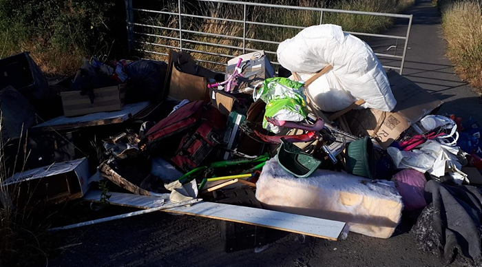 fly-tipping Nantwich near Alvaston