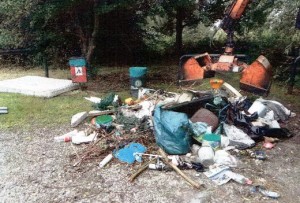 Anger as fly-tippers dump this at Nantwich riverside beauty spot