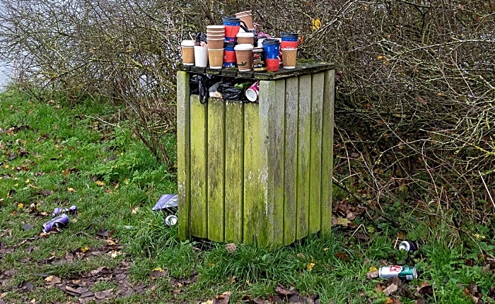 full litter bins in nantwich