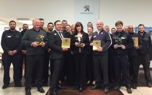 South Cheshire car dealership staff scoop top customer service award