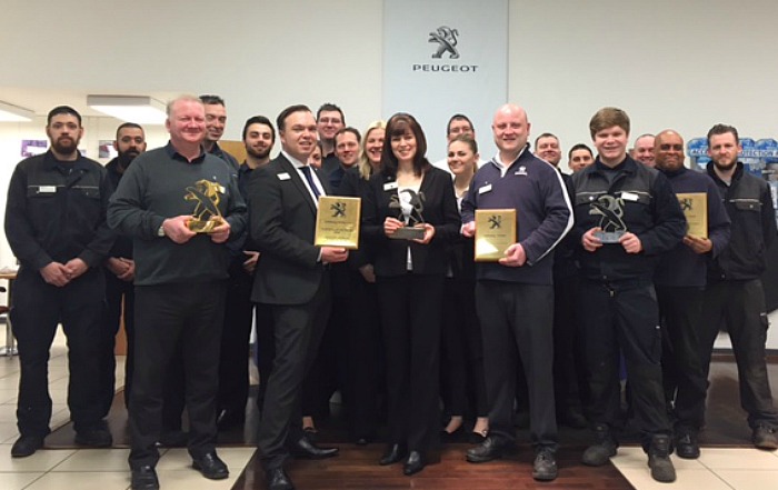gold lion 2015 Crewe Gateway Peugeot for customer service