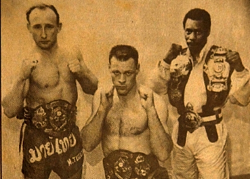 ken lawton (left) as young kickboxer