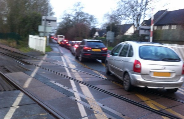 level crossing junction, London Road