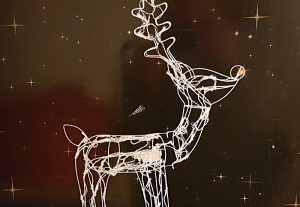 light-up rudolph reindeer