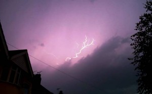 Photos capture lightning storm over Crewe and Nantwich