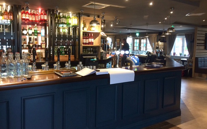 main bar area of new pub Sacred Orchard