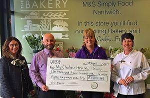 Marks and Spencer Nantwich raises £1,300 for dementia appeal