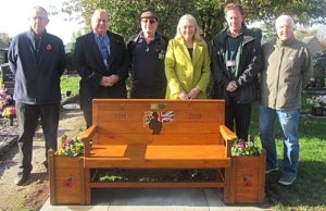 Nantwich Cemetery hosts commemorative bench made by Crewe Men in Sheds