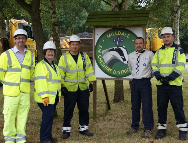 milldale scout camp and cheshire east highways contractors