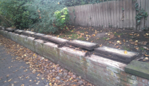 Historic Monks Lane wall damaged in apparent vandal attack
