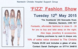 Nantwich Christie Hospital group holds FIZZ fashion show