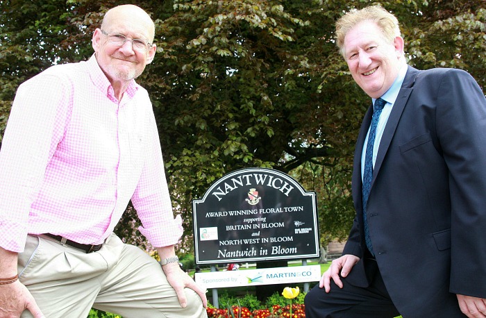 nantwich in bloom, tony percival and shaun cafferty (right)