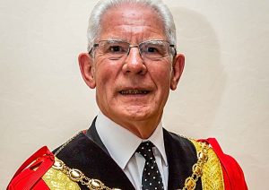 Farewell message as Nantwich Mayor Arthur Moran hands over robes