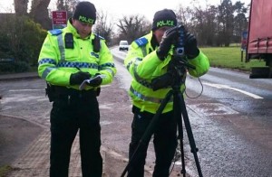 Nantwich Police use mobile camera to target speeders