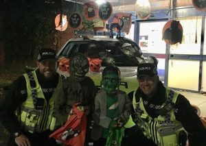 Residents and Nantwich Police enter into Halloween spirit!
