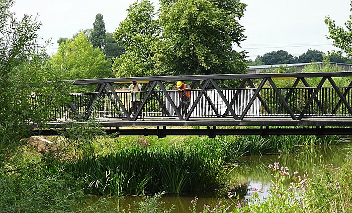 new footbridge across River Weaver
