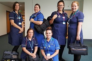 Fundraisers provide Leighton Hospital district nurses with new equipment