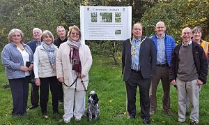 New sign unveiled for Nantwich’s Riverside orchard