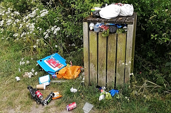 plastic and waste around nantwich lake