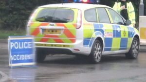 Woman trapped after van smash near Tarporley