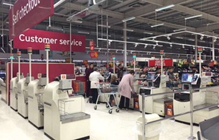 power out at Sainsbury's in Nantwich