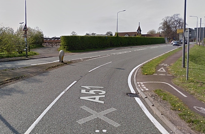 reaseheath A51 road - google maps