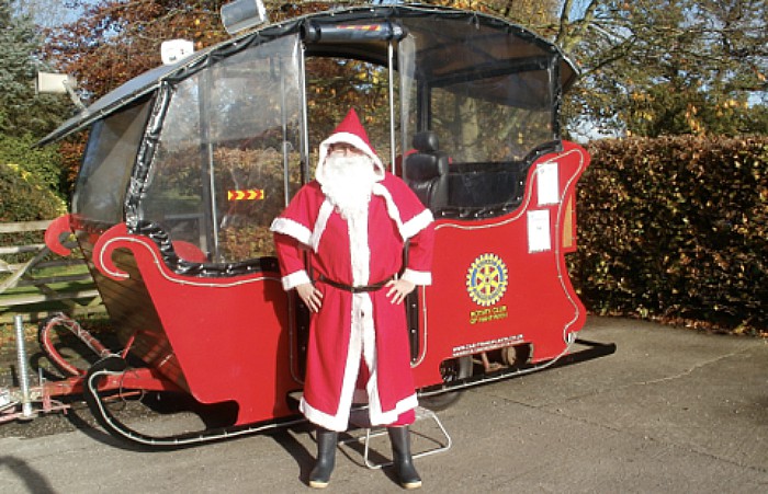 rotary santa sleigh