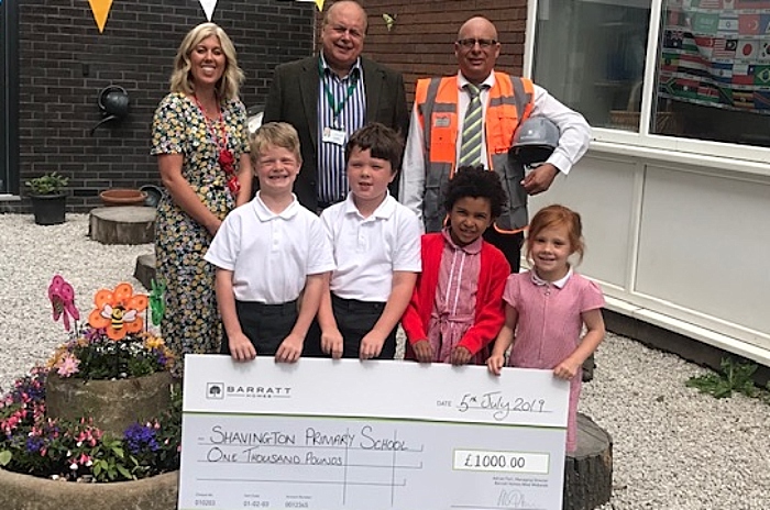 shavington school donation from Barratts