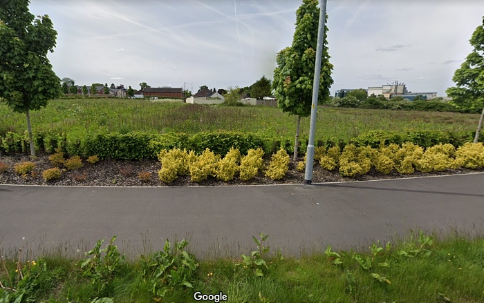 site of proposed new dementia care home in shavington