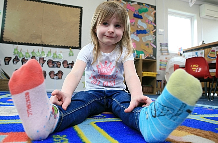 socks fundraiser at little crickets pre-school