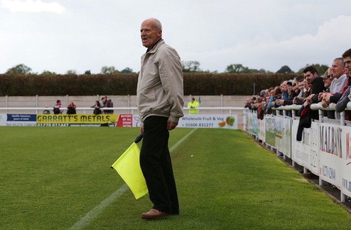 supporter takes over as linesman at Nantwich Town