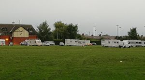 travellers on barony park September 2019