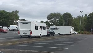 Travellers served with Section 77 on Barony Park in Nantwich