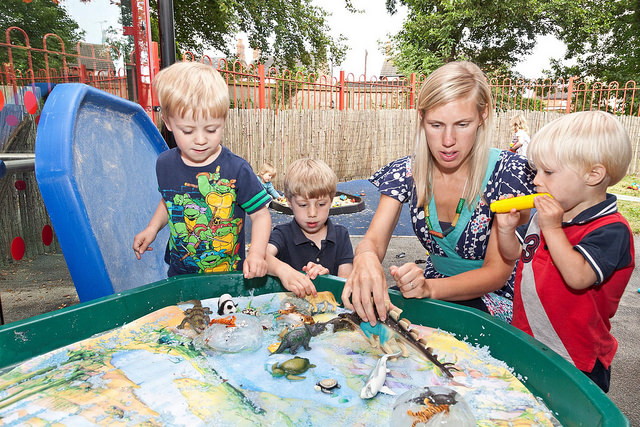 twin birth group at their new play centre