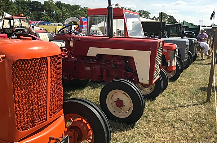 vintage tractors and farm vehicles at Nantwich Show