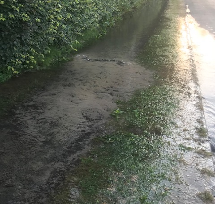 water leak, coppice road, willaston