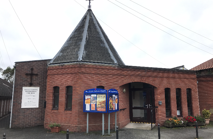 wells green methodist church exterior