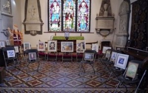 Wrenbury Art Group help village Remembrance Service