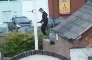 Yob caught on camera after Nantwich church vandalised
