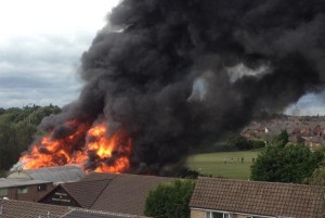 Fire crews tackle major blaze in Crewe youth centre